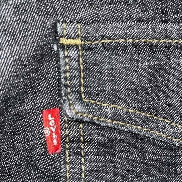 Levi's Blue Jean Camp Shorts Pockets & Stretch Medium Wash Denim Misses Size 14 - Picture 5 of 8